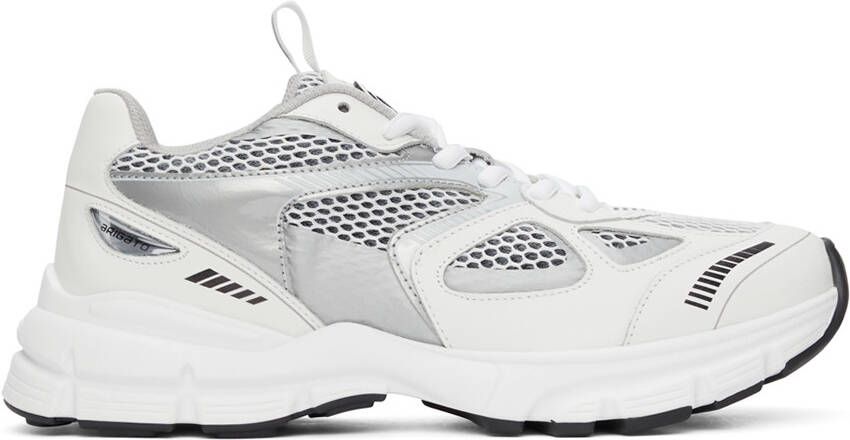 Axel Arigato White & Silver Marathon Runner Sneakers - Picture 5