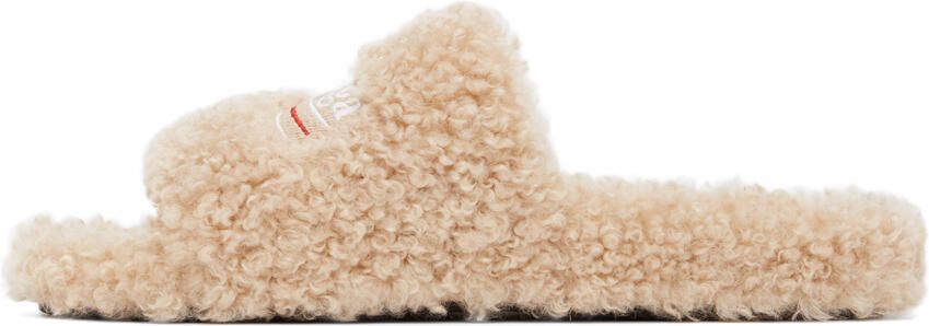 Balenciaga Beige Furry Campaign Slides - Picture 4