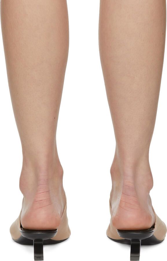 Balenciaga Beige Stretch Sandals