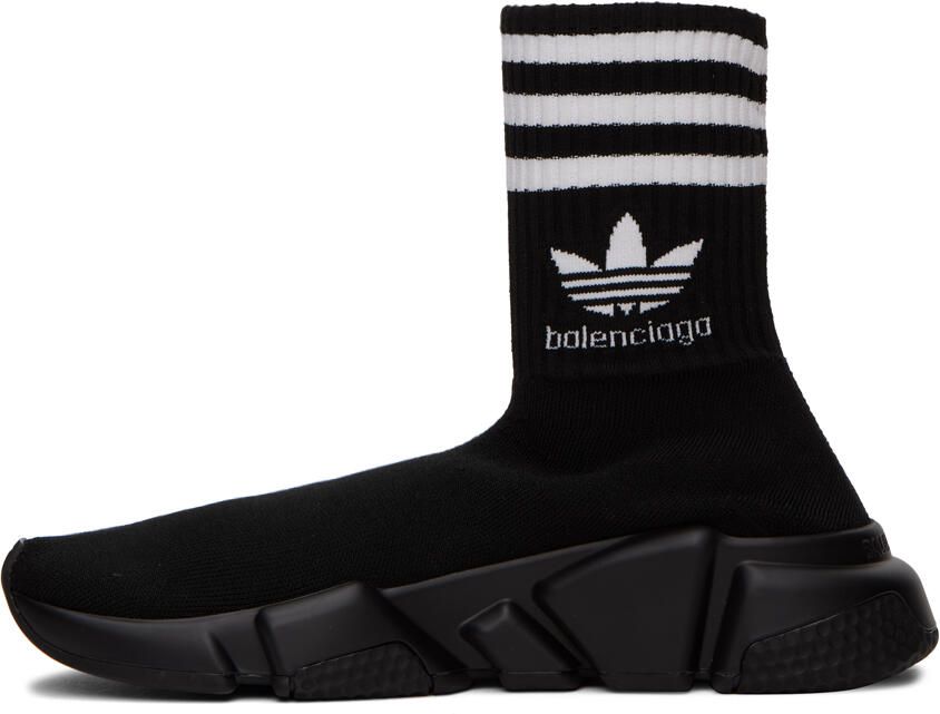 Balenciaga Black adidas Originals Edition Speed Sneakers - Picture 3