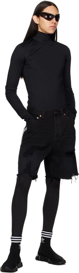 Balenciaga Black adidas Originals Edition Speed Sneakers - Picture 4