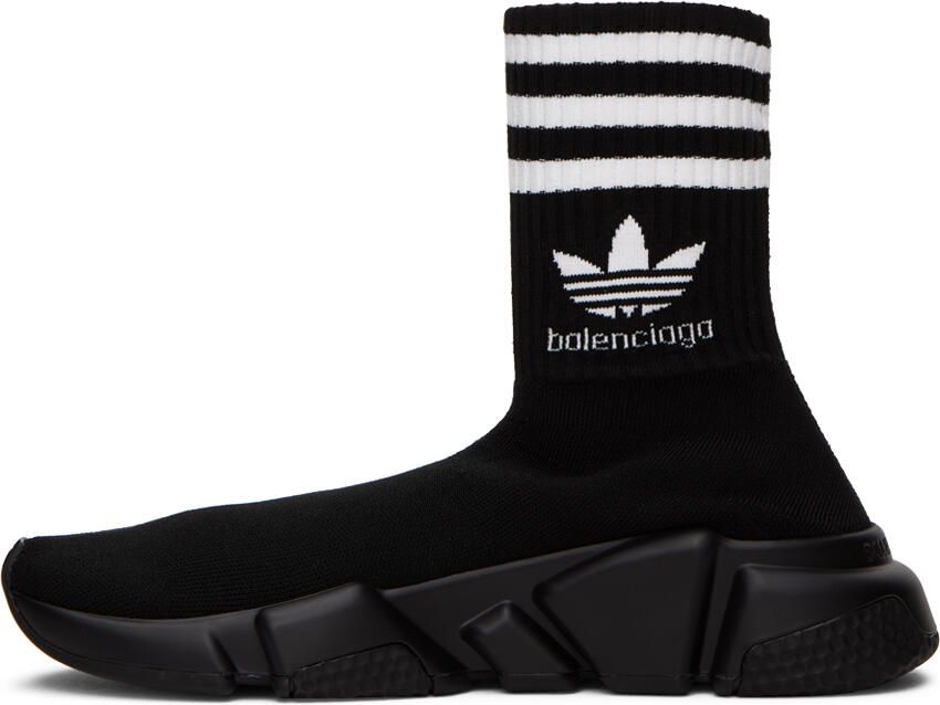Balenciaga Black adidas Originals Edition Speed Sneakers - Picture 3
