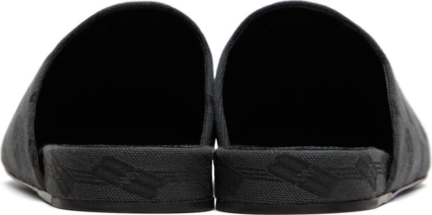Balenciaga Black BB Monogram Cosy Mules