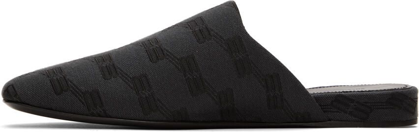 Balenciaga Black BB Monogram Cosy Mules - Picture 4