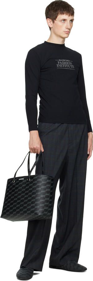 Balenciaga Black BB Monogram Cosy Mules - Picture 3