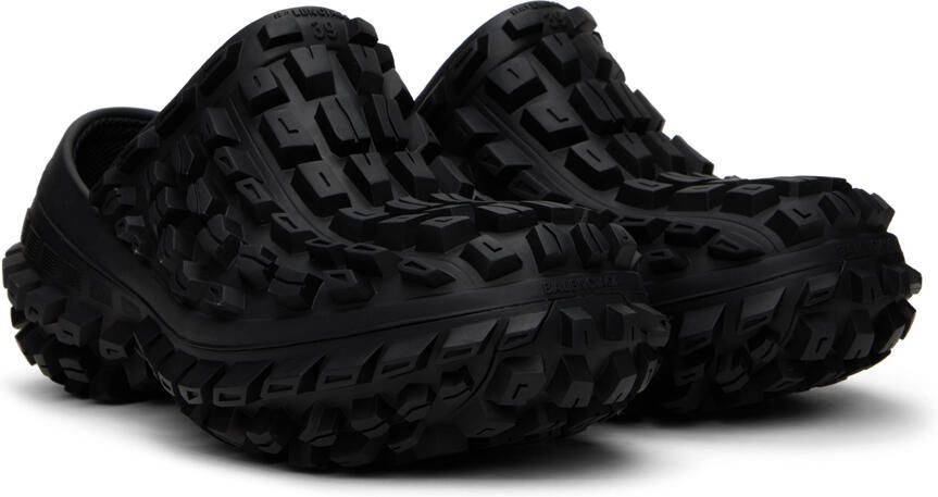 Balenciaga Black Bouncer Clogs - Picture 2