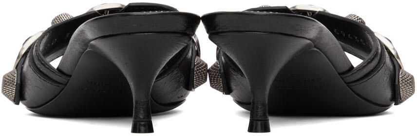 Balenciaga Black Cagole Sandals - Picture 3