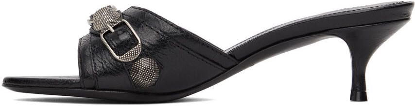 Balenciaga Black Cagole Sandals - Picture 4