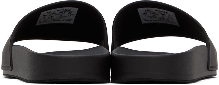 Balenciaga Black Cities 'Paris' Slide Sandals - Picture 2