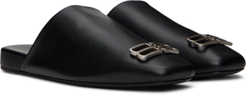 Balenciaga Black Cosy BB Loafers - Picture 2