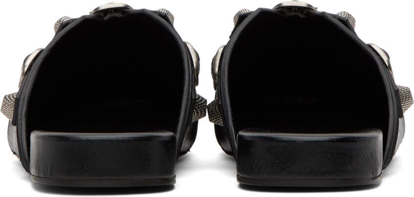 Balenciaga Black Cosy Cagole Slippers