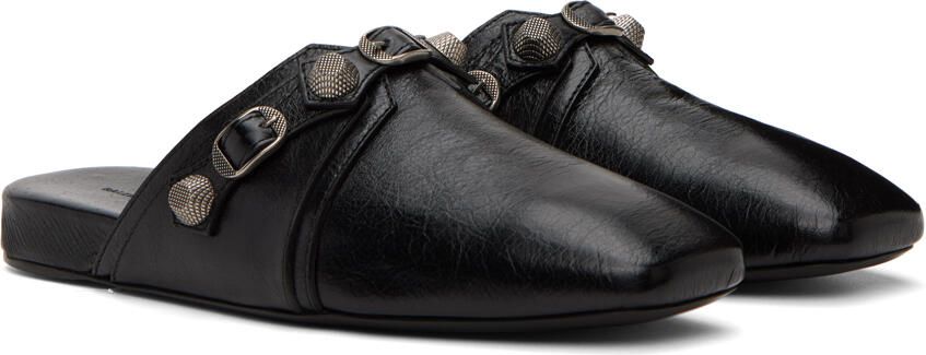 Balenciaga Black Cosy Cagole Slippers - Picture 2