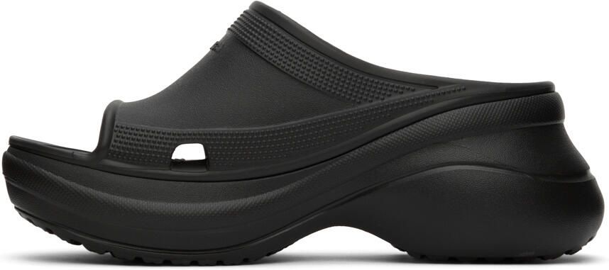 Balenciaga Black Crocs Edition Pool Slides - Picture 3
