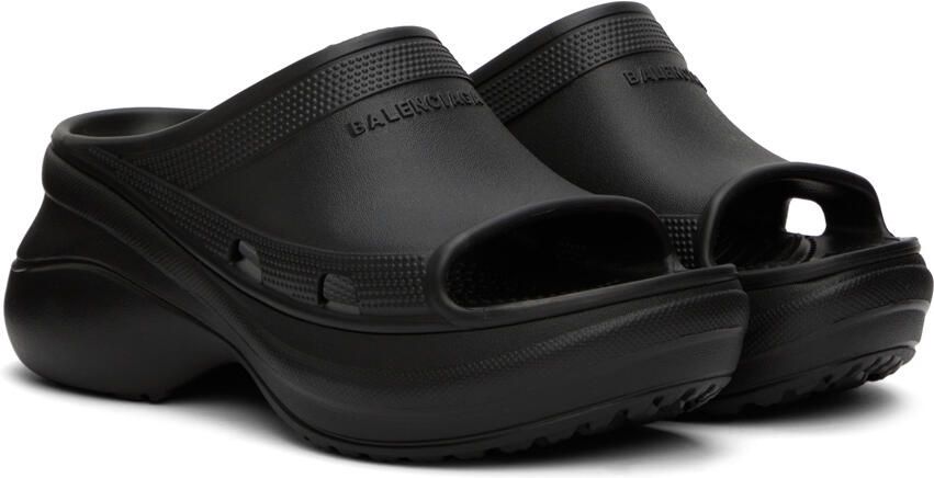 Balenciaga Black Crocs Edition Pool Slides - Picture 2