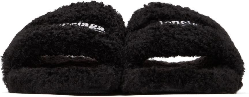 Balenciaga Black Furry Campaign Slides - Picture 3