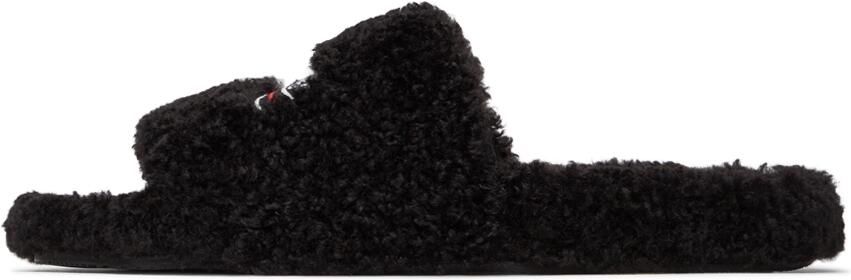 Balenciaga Black Furry Campaign Slides - Picture 4