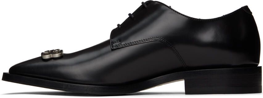 Balenciaga Black Leather Derbys - Picture 3