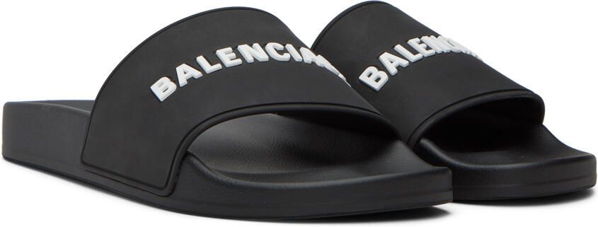 Balenciaga Black Pool Slides - Picture 2