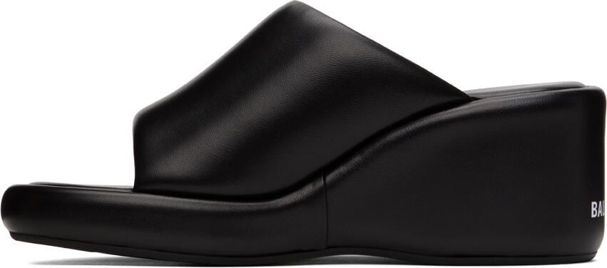 Balenciaga Black Rise Wedge Sandals - Picture 3