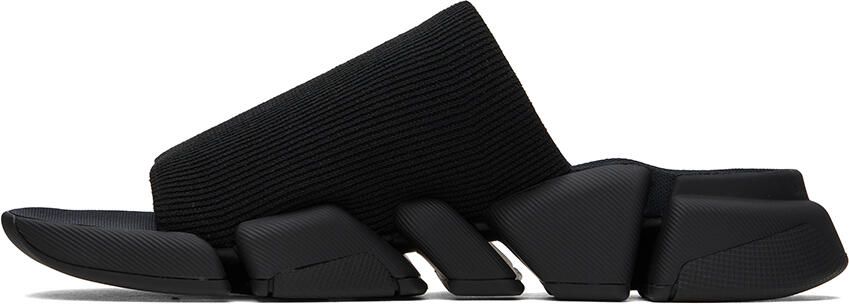 Balenciaga Black Speed 2.0 Slides - Picture 4