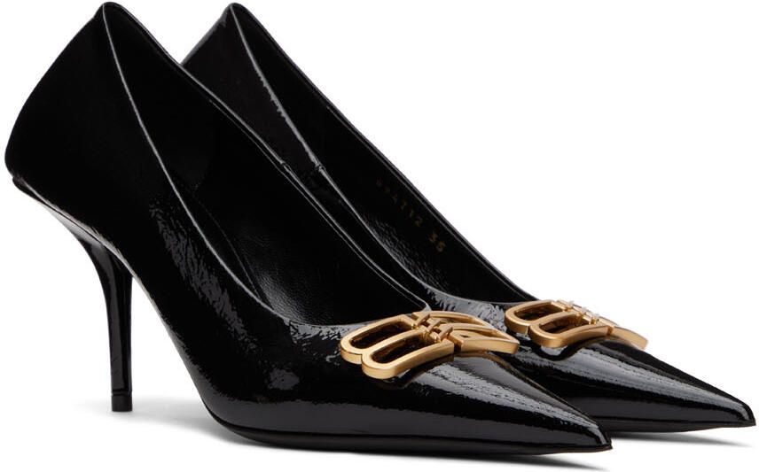 Balenciaga Black Square Knife BB 80 Heels - Picture 2