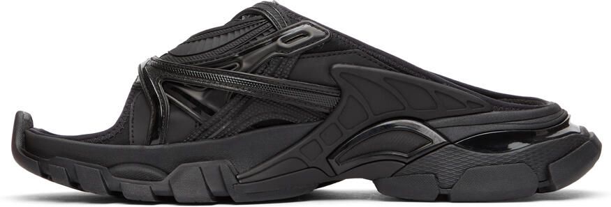 Balenciaga Black Track Slide Sandals - Picture 2