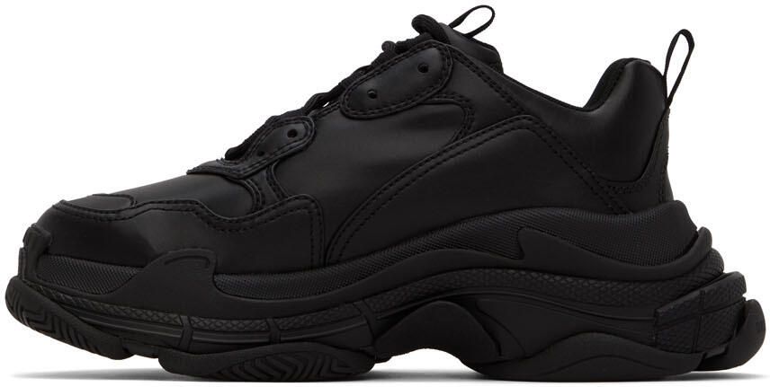 Balenciaga Black Triple S Low-Top Sneakers - Picture 3