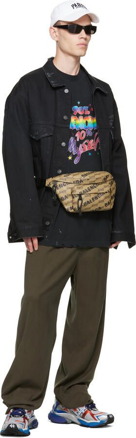 Balenciaga Gray & Blue Runner Sneakers - Picture 4