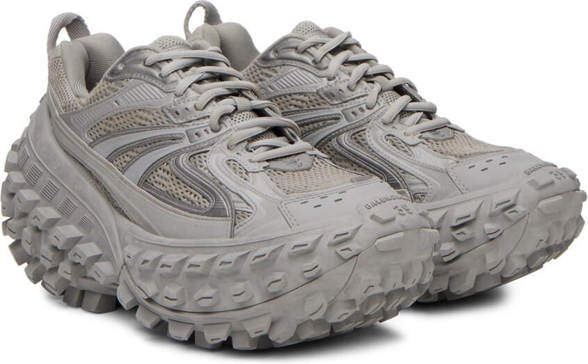 Balenciaga Gray Bouncer Sneakers - Picture 2
