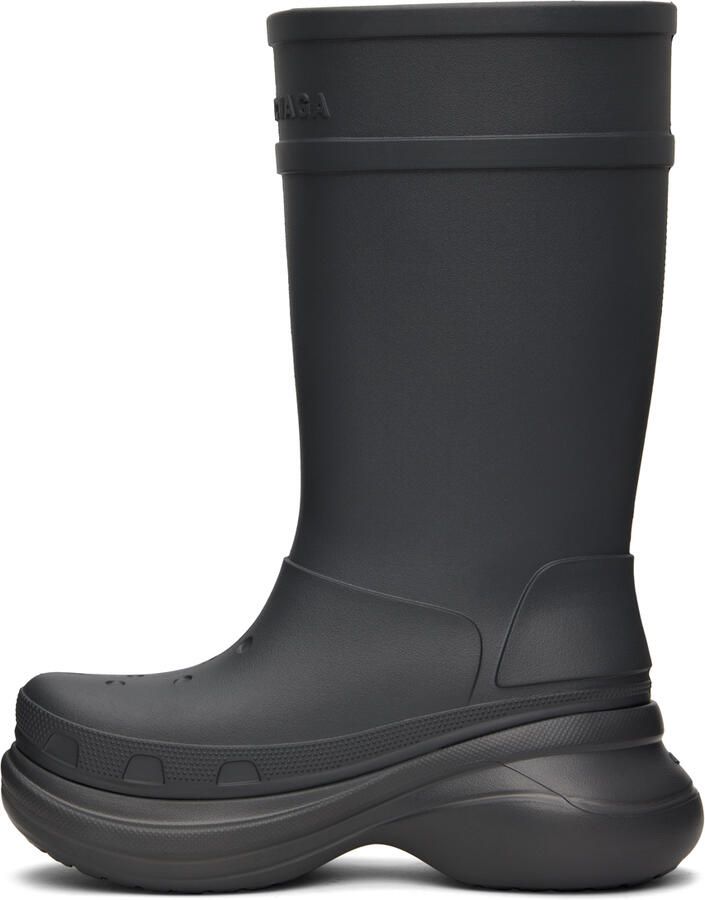 Balenciaga Gray Crocs Edition Boots
