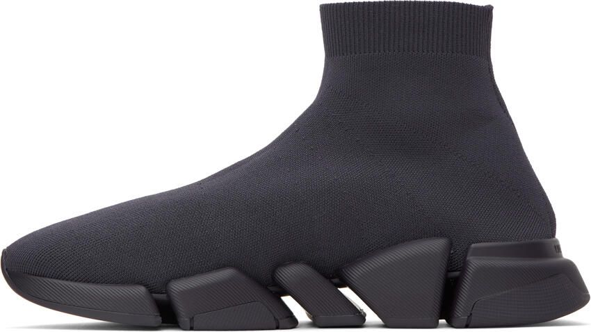 Balenciaga Gray Speed 2.0 Sneakers - Picture 3