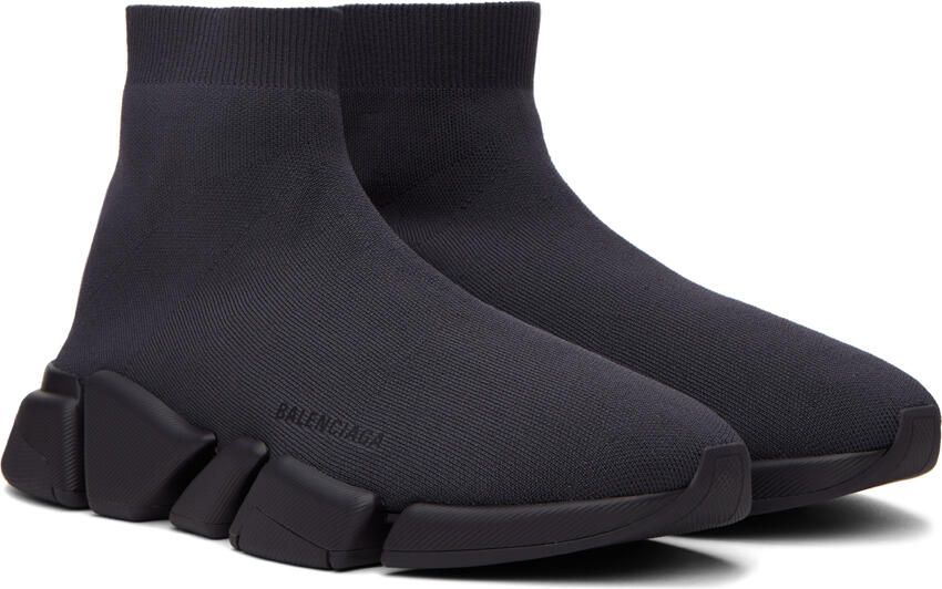 Balenciaga Gray Speed 2.0 Sneakers - Picture 2