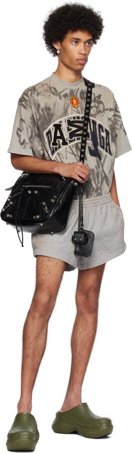 Balenciaga Khaki Crocs Edition Mules - Picture 4