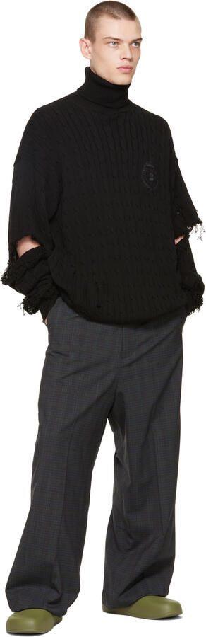 Balenciaga Khaki Pool Closed Slides - Picture 2