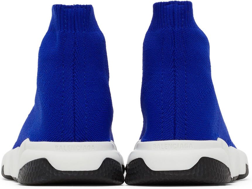 Balenciaga Kids Blue Speed Sneakers - Picture 5