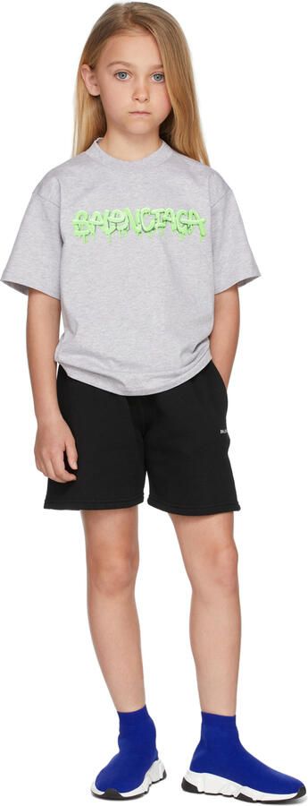 Balenciaga Kids Blue Speed Sneakers - Picture 4