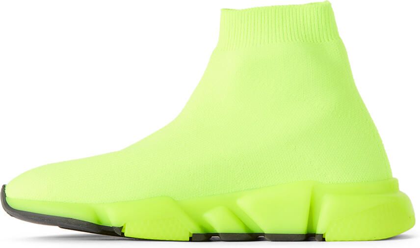 Balenciaga Kids Green Speed Sneakers - Picture 3