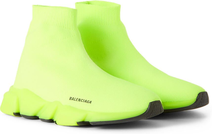 Balenciaga Kids Green Speed Sneakers - Picture 2