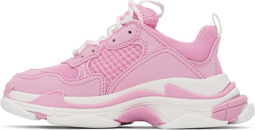 Balenciaga Kids Pink Triple S Sneakers - Picture 3