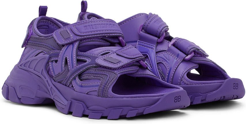 Balenciaga Kids Purple Track Sandals - Picture 2
