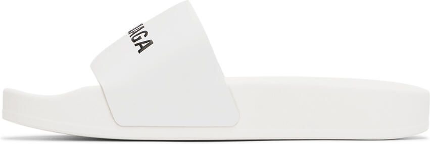 Balenciaga Kids White Pool Slides - Picture 3
