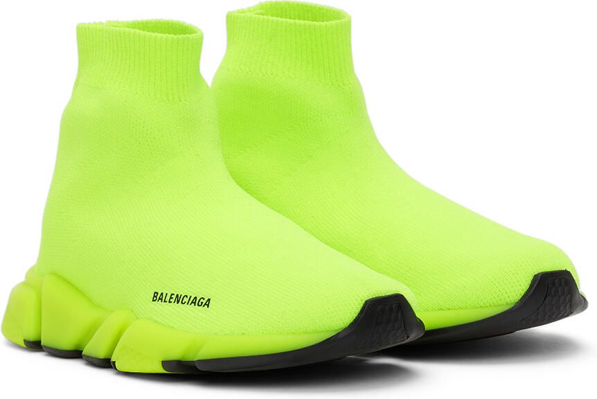 Balenciaga Kids Yellow Speed Sneakers - Picture 2