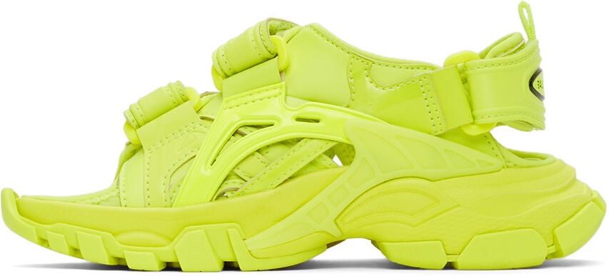 Balenciaga Kids Yellow Track Sandals - Picture 2