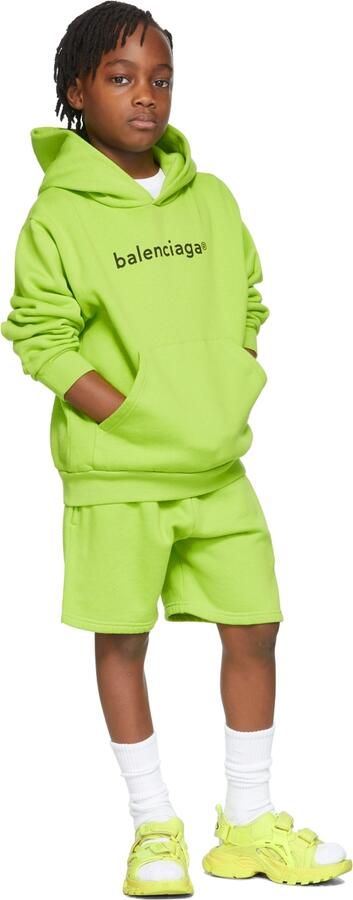 Balenciaga Kids Yellow Track Sandals - Picture 3