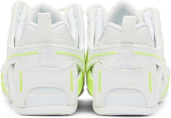 Balenciaga Off-White & Yellow Drive Sneakers - Picture 4