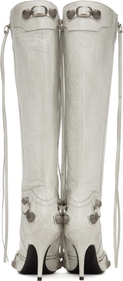 Balenciaga Off-White Cagole 90 Boots - Picture 3