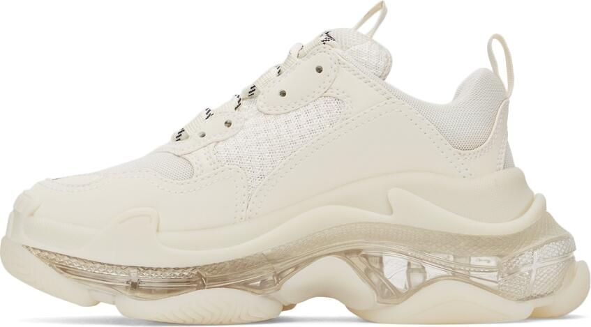 Balenciaga Off-White Clear Sole Triple S Sneakers - Picture 4