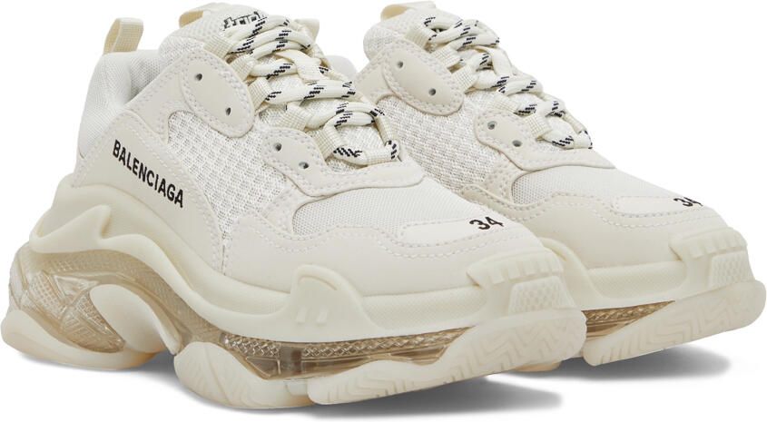 Balenciaga Off-White Triple S Sneakers - Picture 2