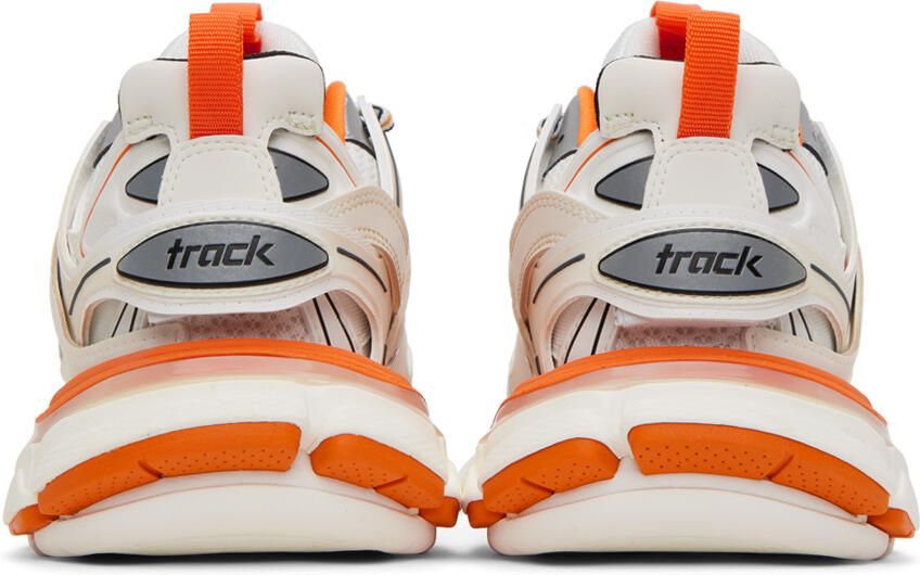 Balenciaga Orange & White Track Sneakers