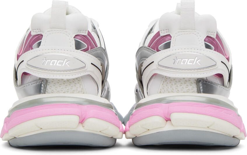 Balenciaga Pink & White Track Sneakers